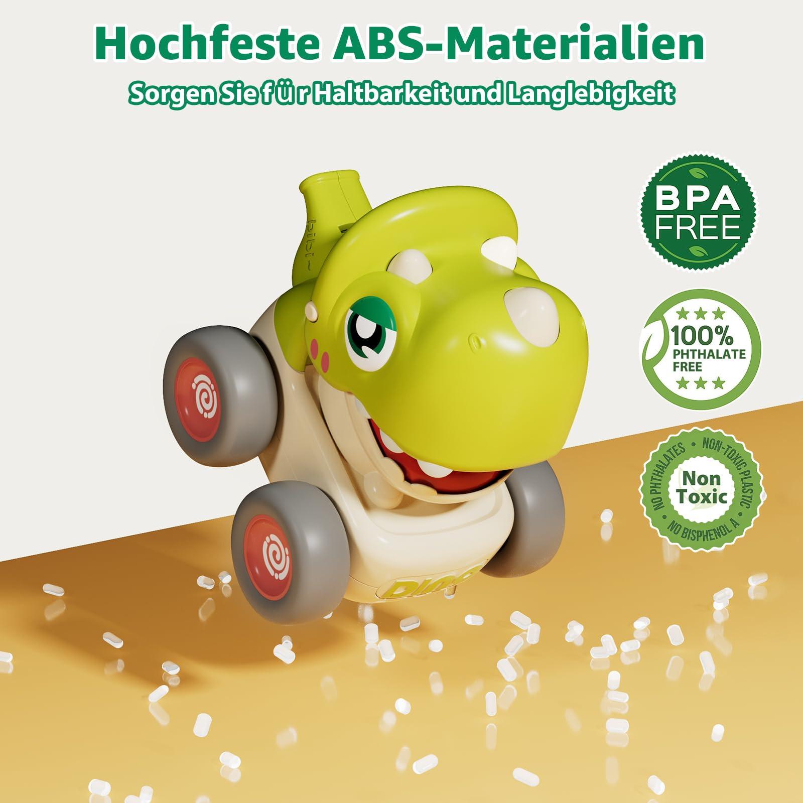 Activity-board  Spielzeugautos Press and Go Auto für Kleinkinder, 3 Stück Dinosaurier Baby Auto Spielzeug 