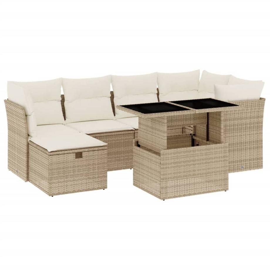 set divano da giardino Polirattan