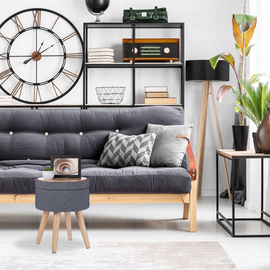 B2X Runder Hocker mit Tischfunktion  