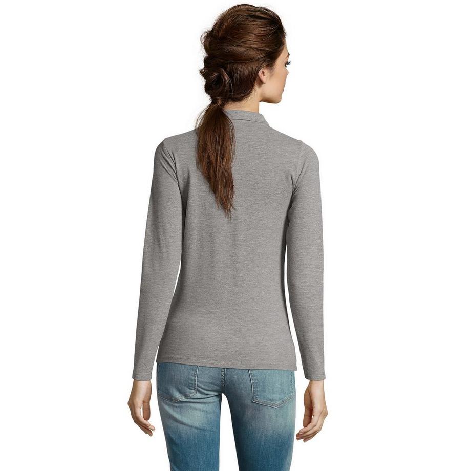 SOLS Pique Polo Chemise Manches Longues  