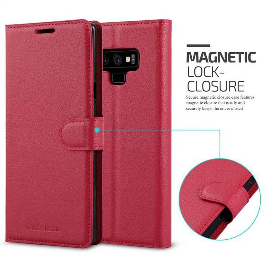 Cadorabo  Housse compatible avec Samsung Galaxy NOTE 9 - Coque de protection avec fermeture magnétique, fonction de support et compartiment pour carte 