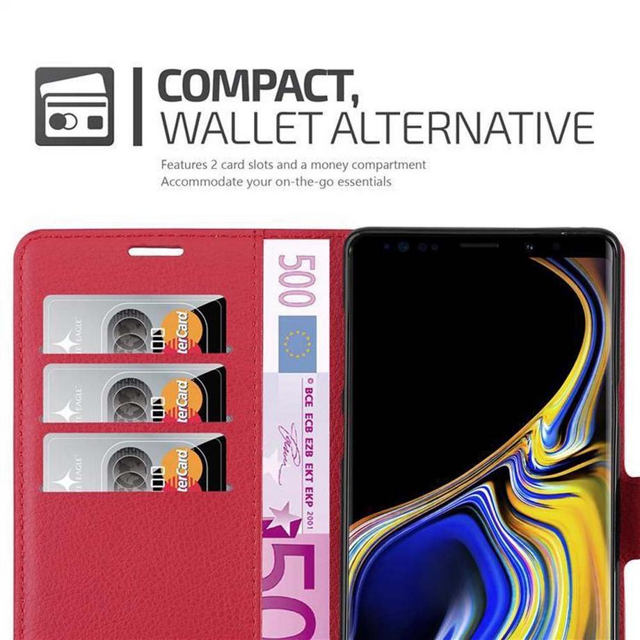 Cadorabo  Housse compatible avec Samsung Galaxy NOTE 9 - Coque de protection avec fermeture magnétique, fonction de support et compartiment pour carte 