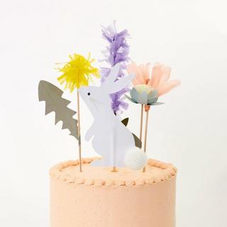 Meri Meri Cake Topper en Bois Oreilles de Lapin  