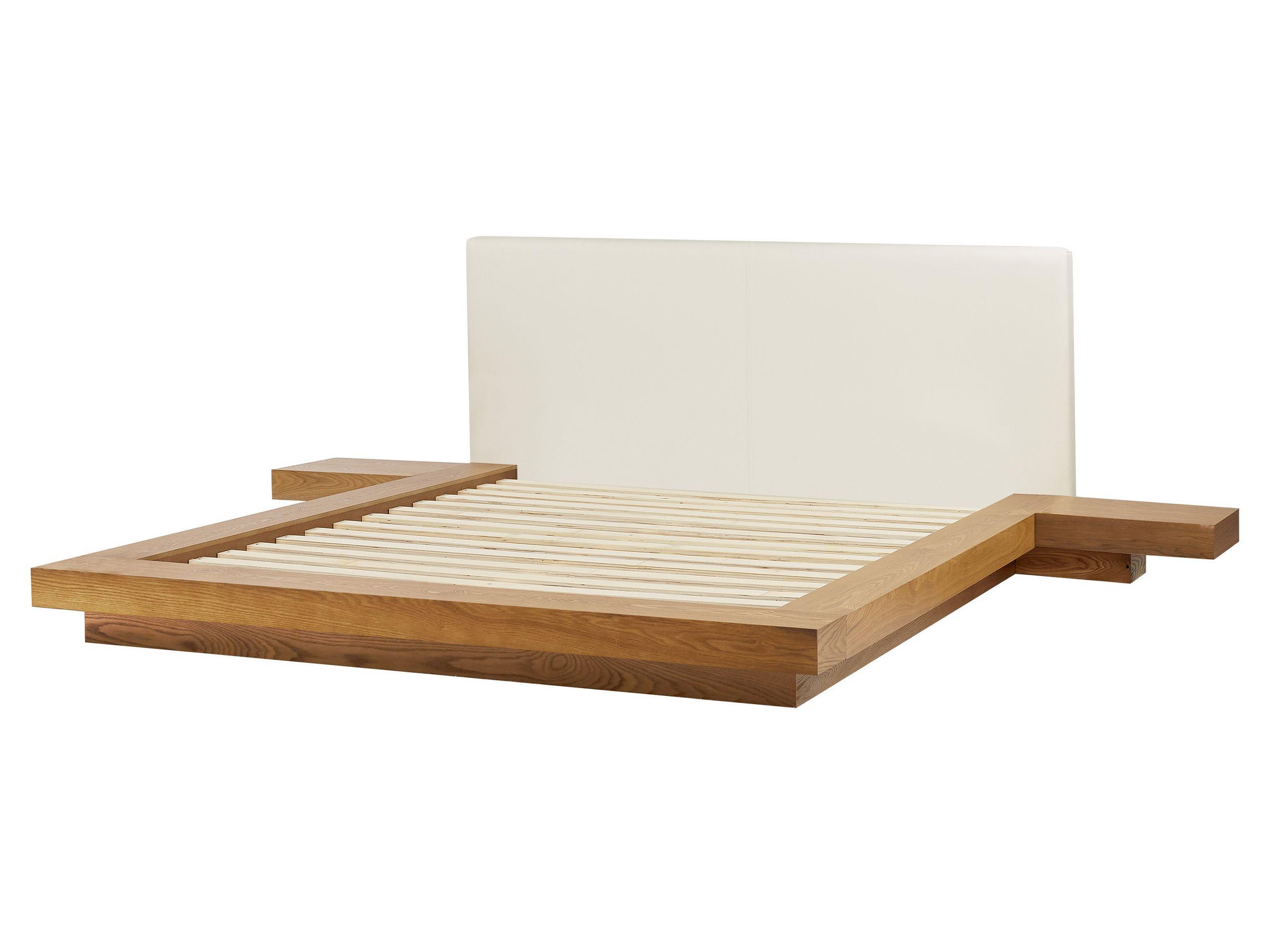 Beliani Lit avec LED en MDF Scandinave ZEN  