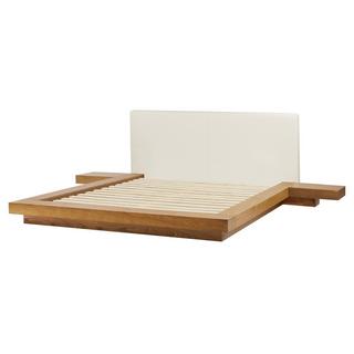 Beliani Lit avec LED en MDF Scandinave ZEN  