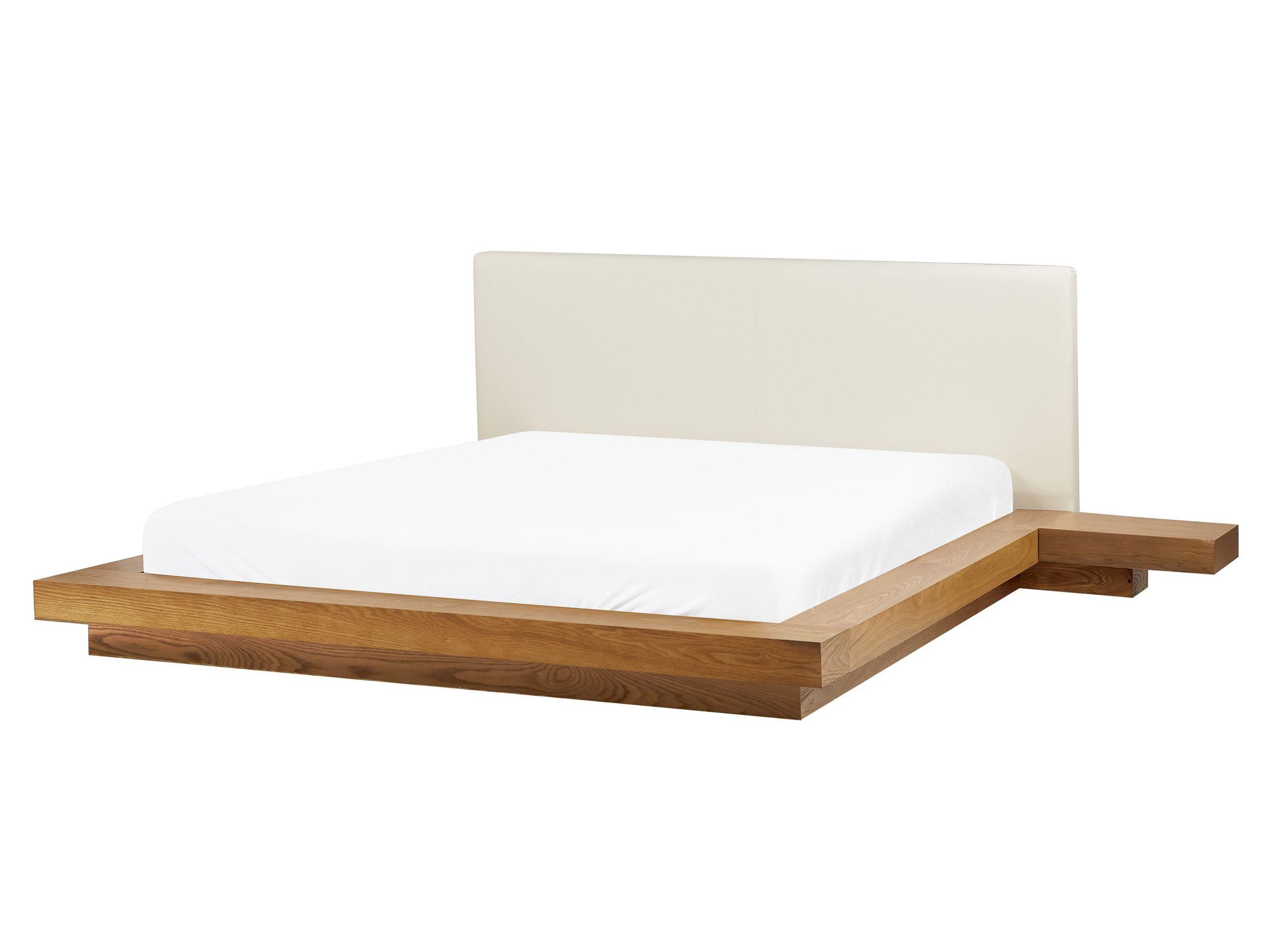 Beliani Lit avec LED en MDF Scandinave ZEN  