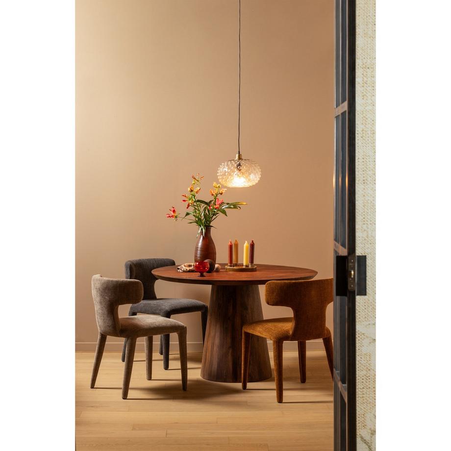 mutoni Table de salle à manger Limit bois de manguier noix 130  