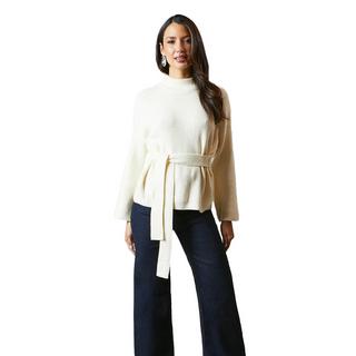 Principles Hinten geknoteter gerippter Pullover  