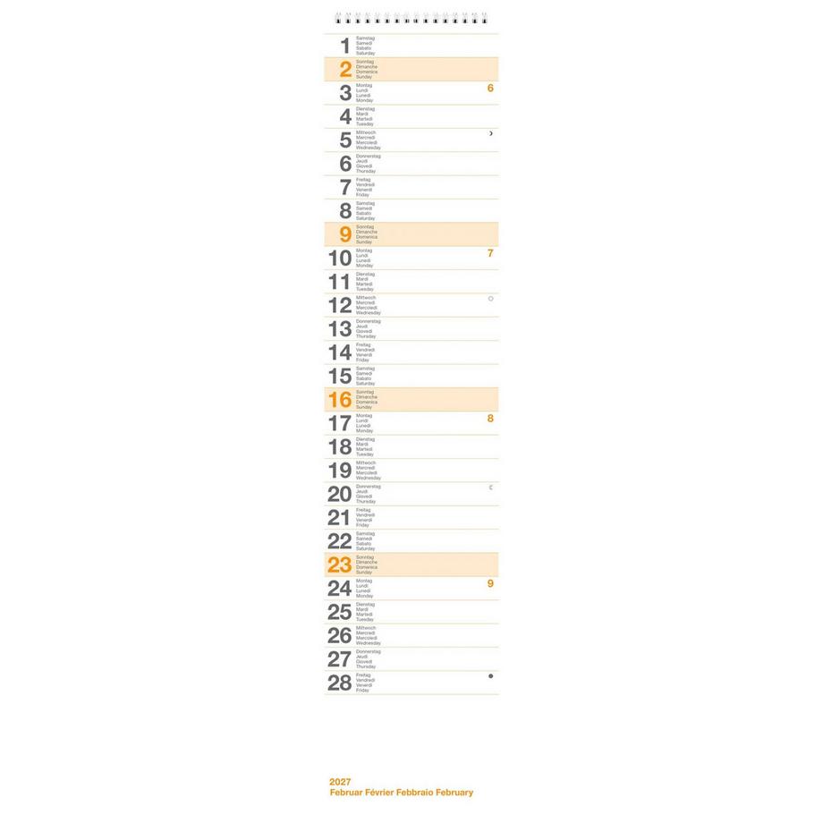 Biella Monatskalender Longus  