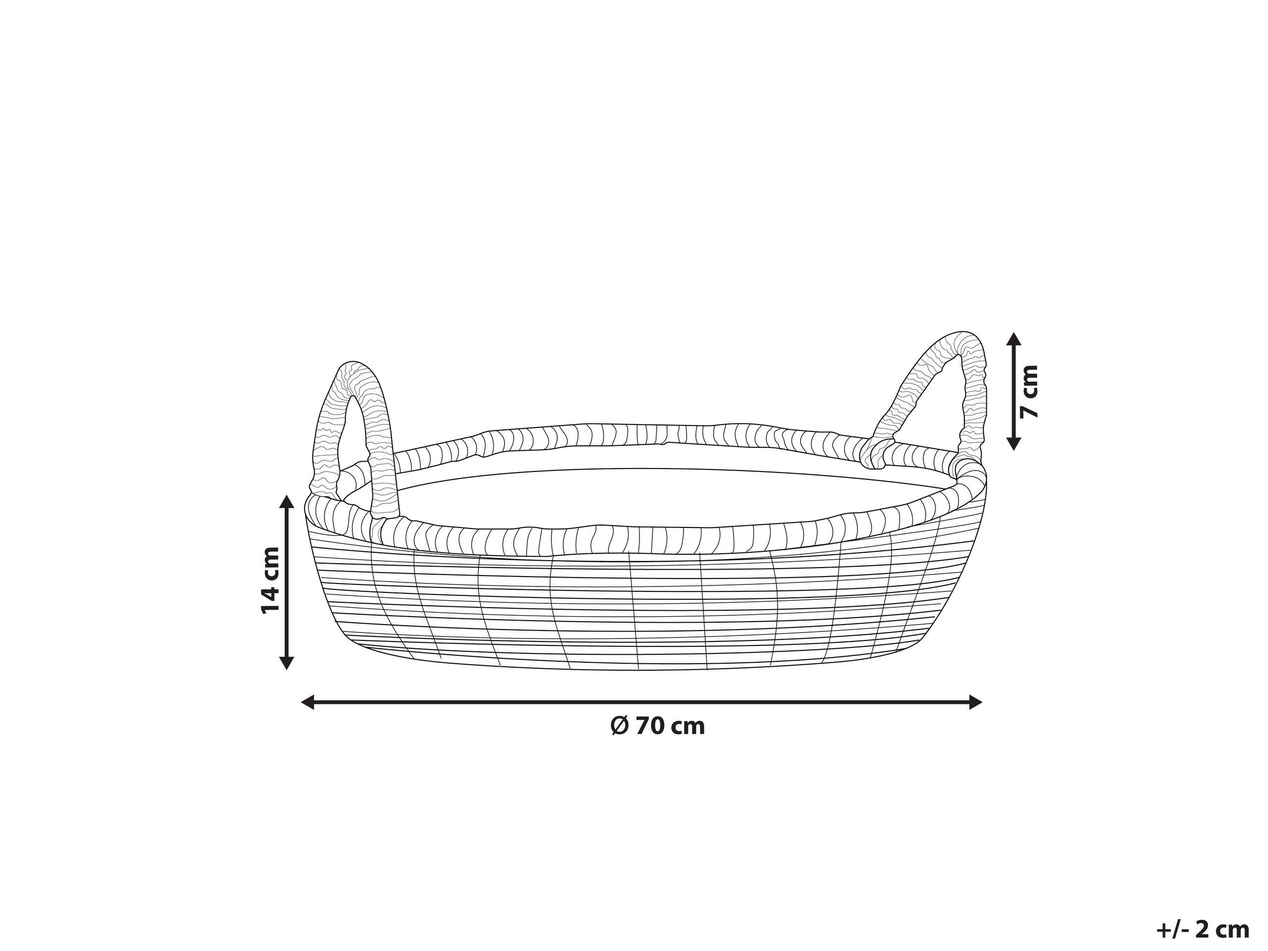 Beliani  Tierbett aus Baumwolle Modern DALAMAN 