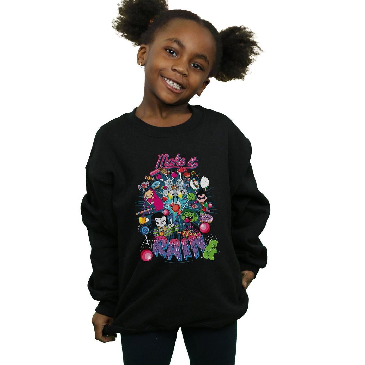 DC COMICS  Teen Titans Go Make It Rain Sweatshirt 