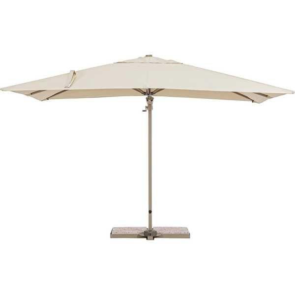 mutoni Parasol de jardin déporté Saragozza couleur sable 200x300  