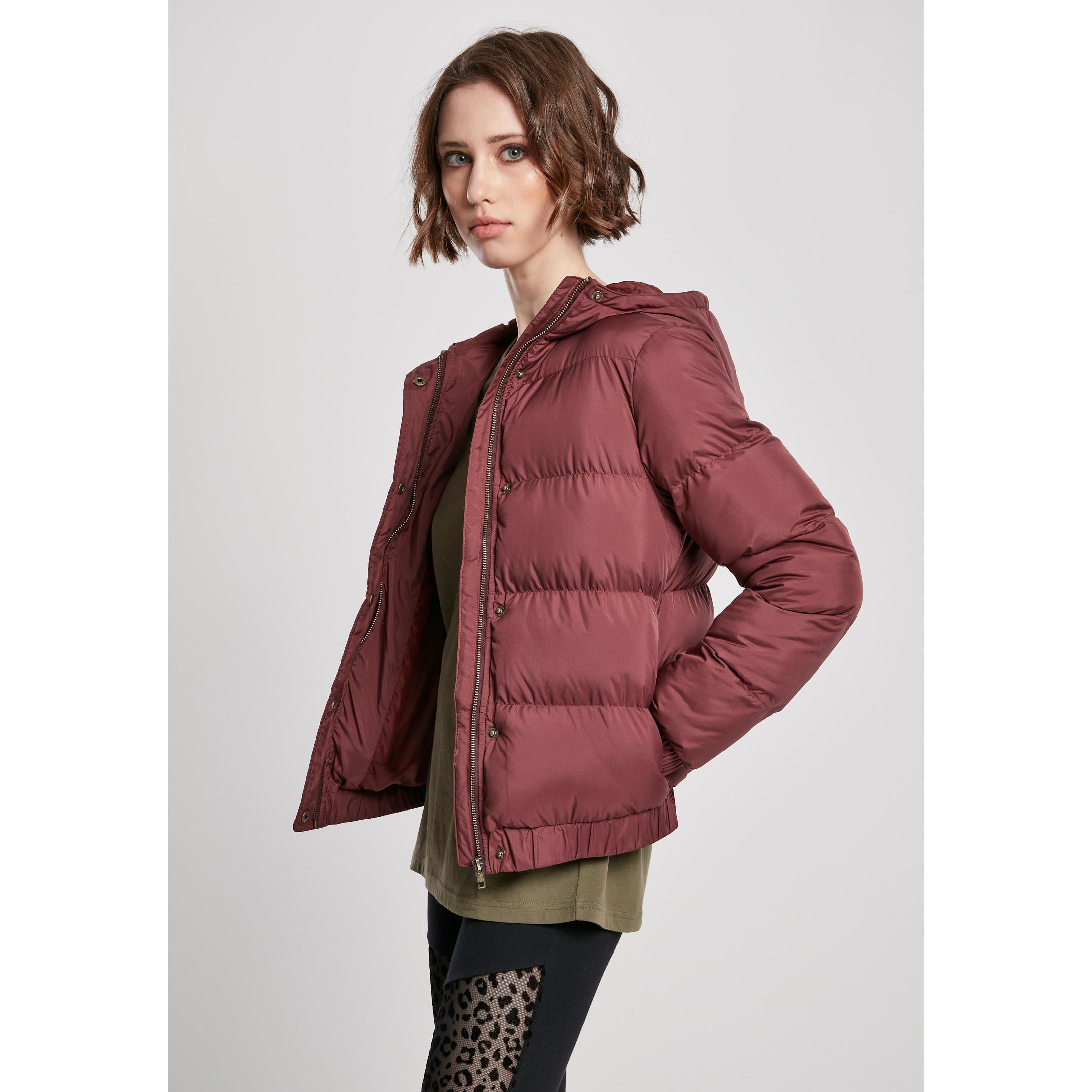 URBAN CLASSICS  damen-kapuzenjacke puffer 