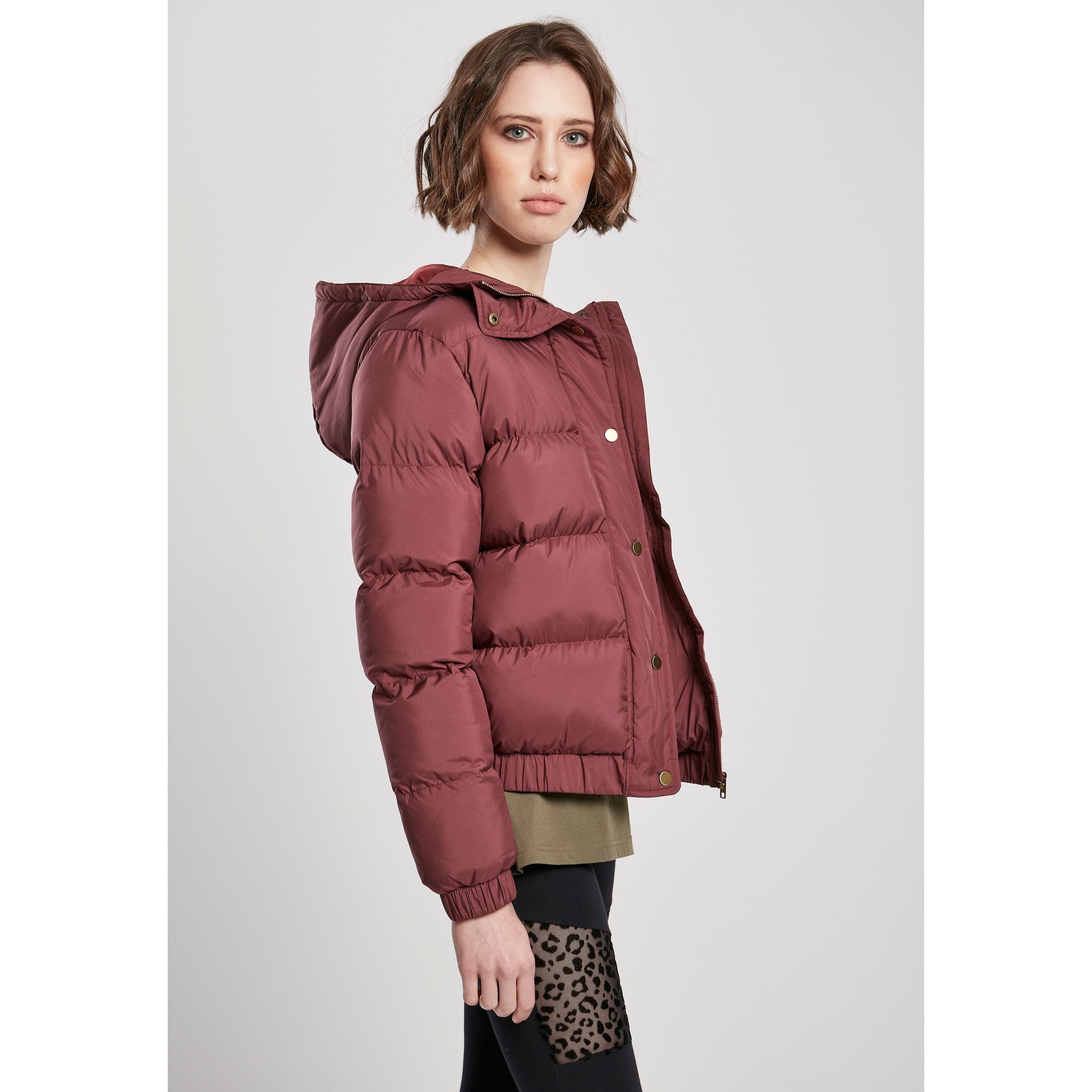 URBAN CLASSICS  damen-kapuzenjacke puffer 