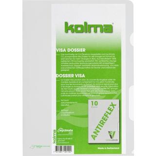 Kolma KOLMA Visa Dossier LineaVerde A4 59.680.00 transp.,CopyResistant 10 Stück  