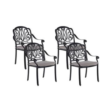 Lot de 4 chaises en Aluminium Rétro ANCONA