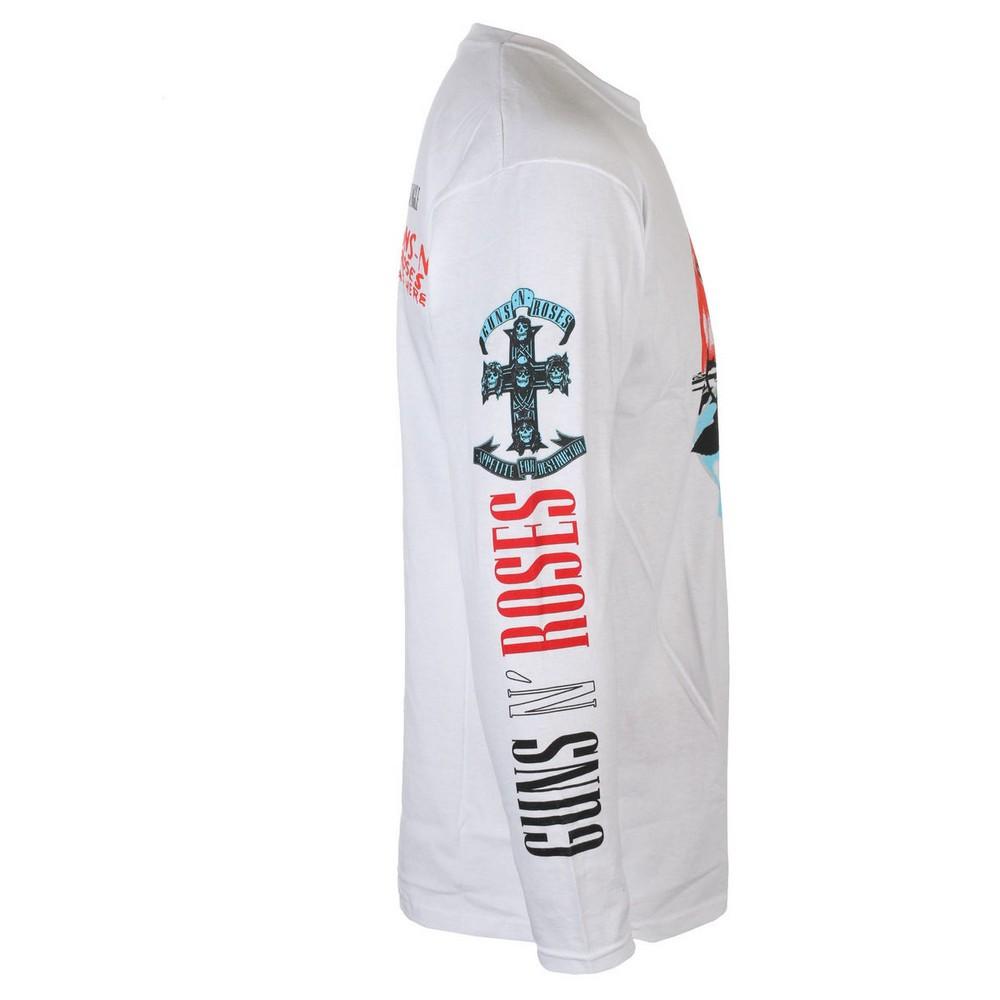 Guns N Roses T-shirt Maniche Lunghe Motorcross  