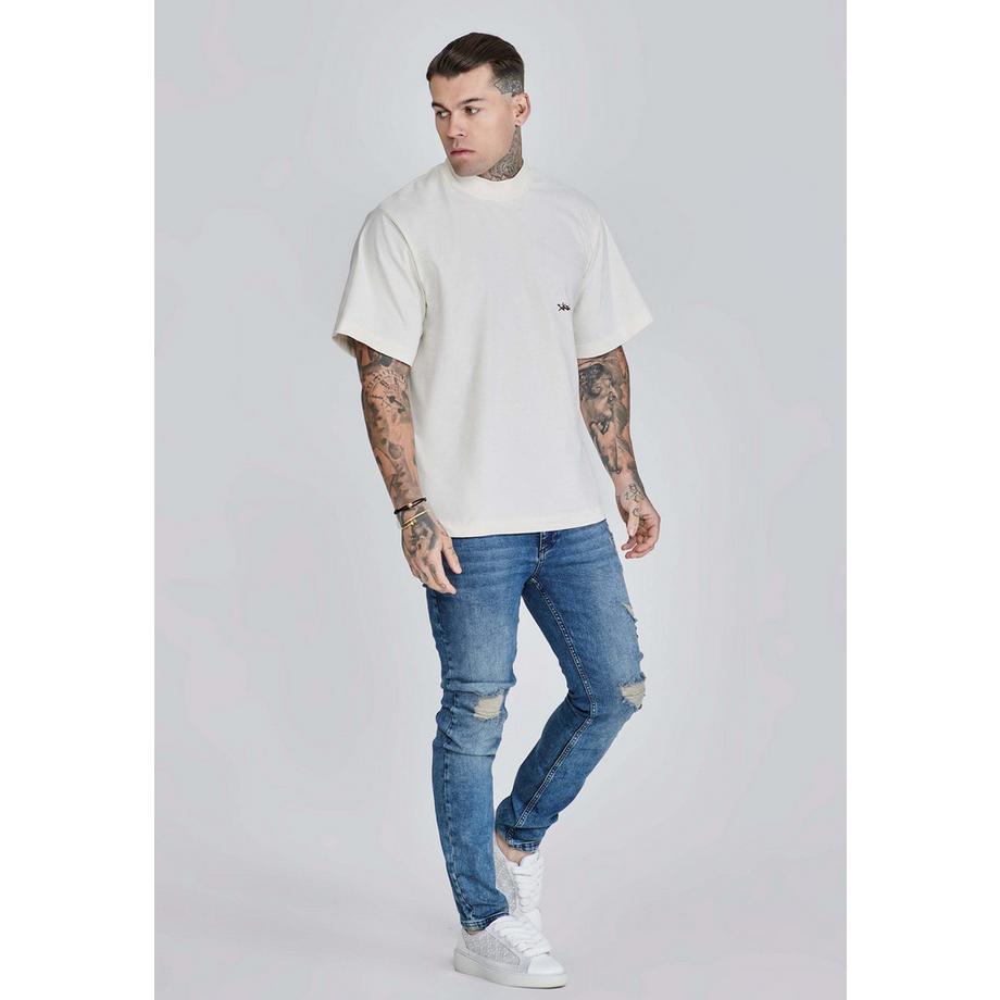 Sik Silk Oversized T-Shirt mit Logoprint  