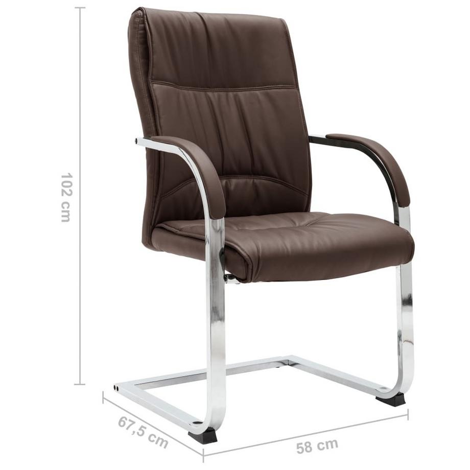 VidaXL Chaise de bureau cuir artificiel  