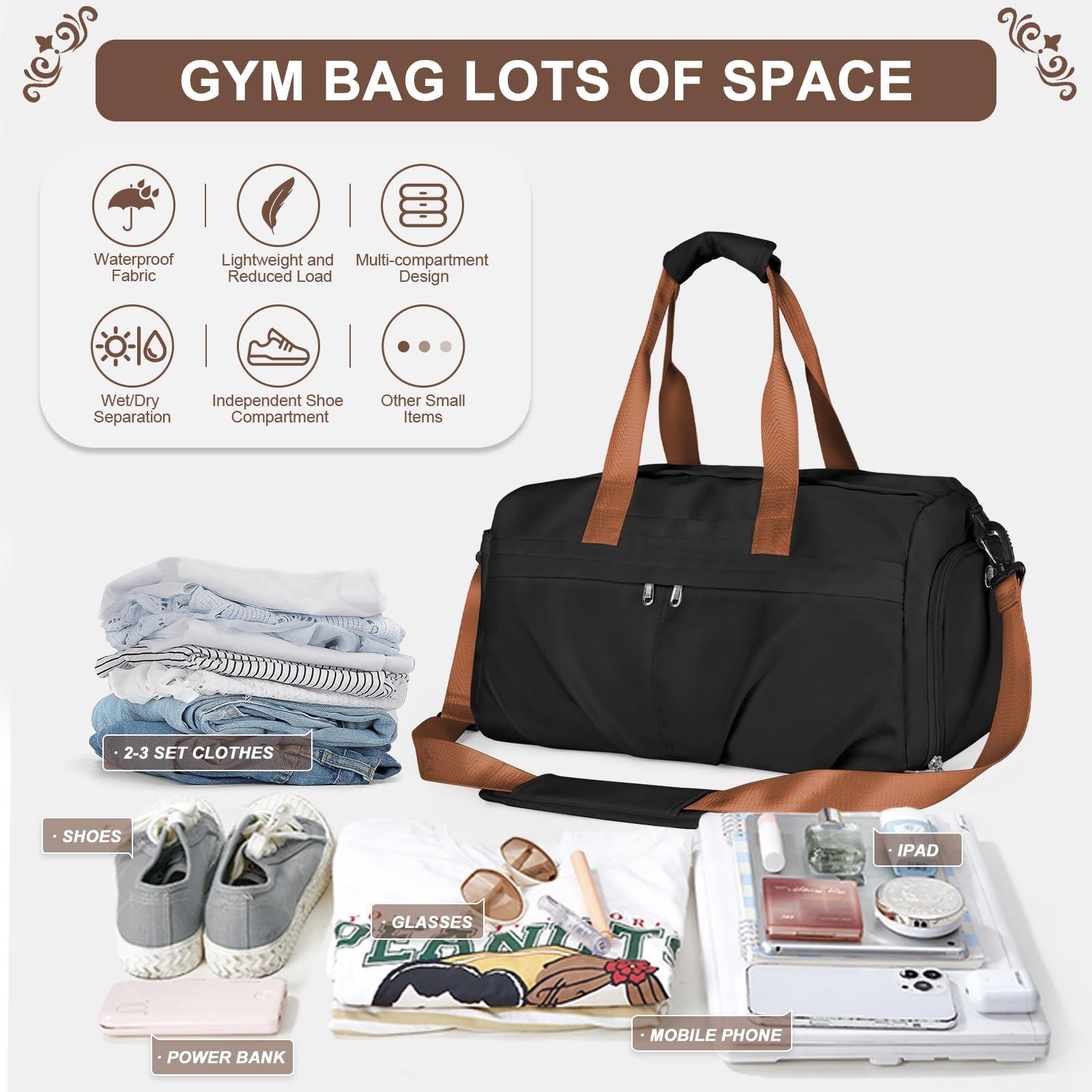 Only-bags.store  Seesack Sporttasche mit Schuhfach Reisetasche Weekender Reisetasche Handgepäck Tasche für Flugzeug 