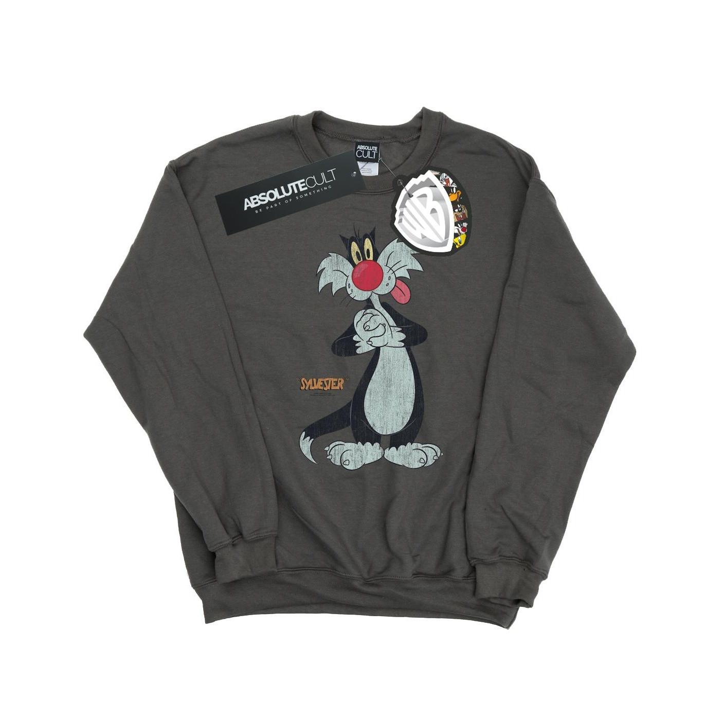 LOONEY TUNES  Sylvester Distressed Sweatshirt 