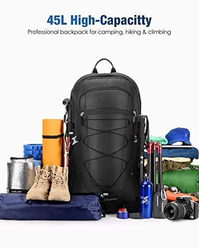 Only-bags.store  Wanderrucksack 45L, Wasserdichter Rucksack Trekkingrucksack Reiserucksack, Outdoorrucksack mit 