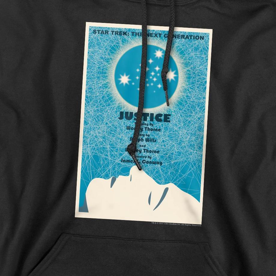 Star Trek The Next Generation Season 1 Episode 8 Felpa con Cappuccio  