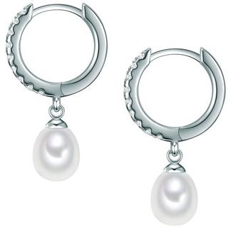 Valero Pearls  Femme Créoles en argent 