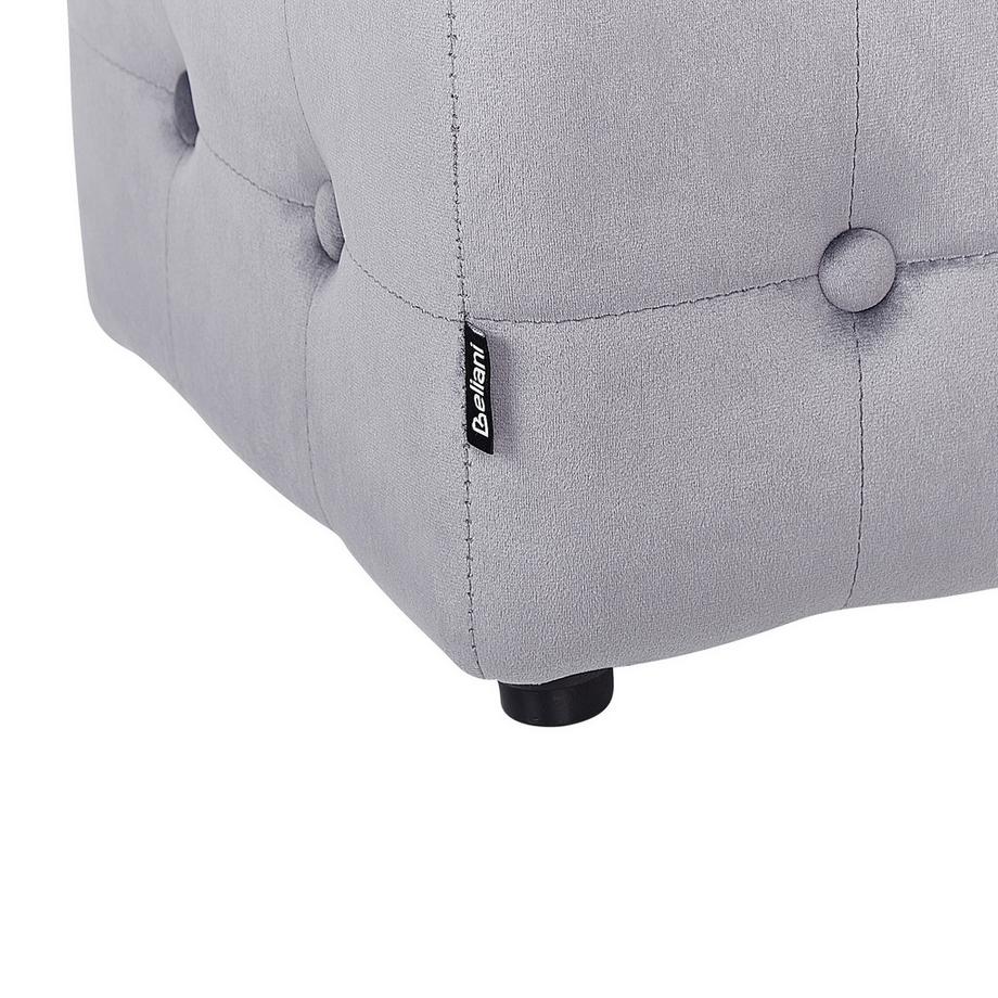 Beliani Pouf aus Samtstoff  WISCONSIN  