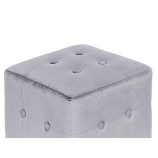Beliani Pouf aus Samtstoff Retro WISCONSIN  