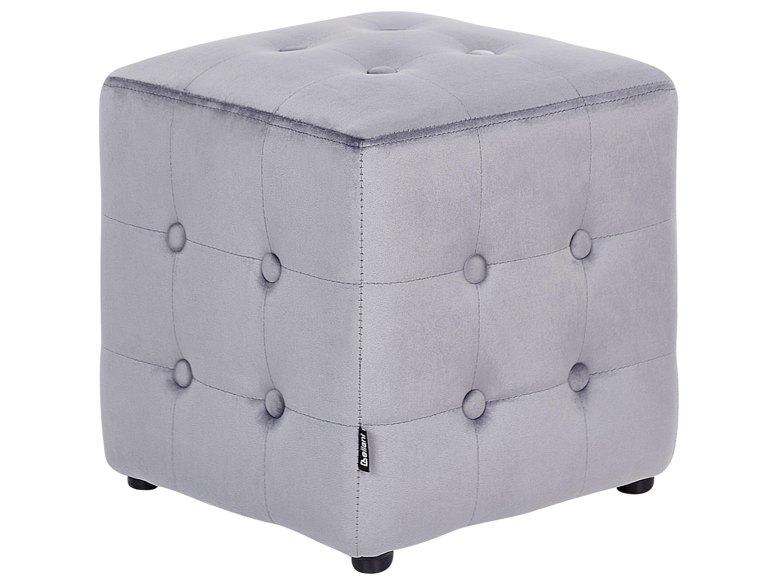 Beliani Pouf aus Samtstoff Retro WISCONSIN  