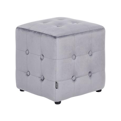 Beliani Pouf aus Samtstoff Retro WISCONSIN  