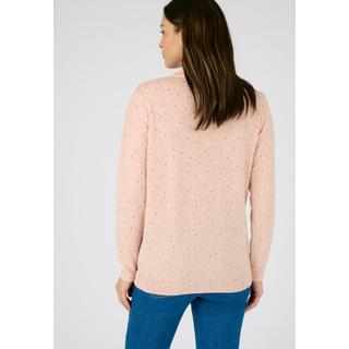 Damart  Bedruckter Pullover Stehkragen mit Hauptanteil Wolle. 