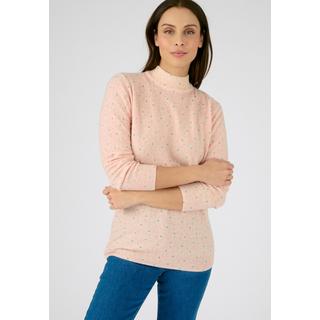 Damart  Bedruckter Pullover Stehkragen mit Hauptanteil Wolle. 