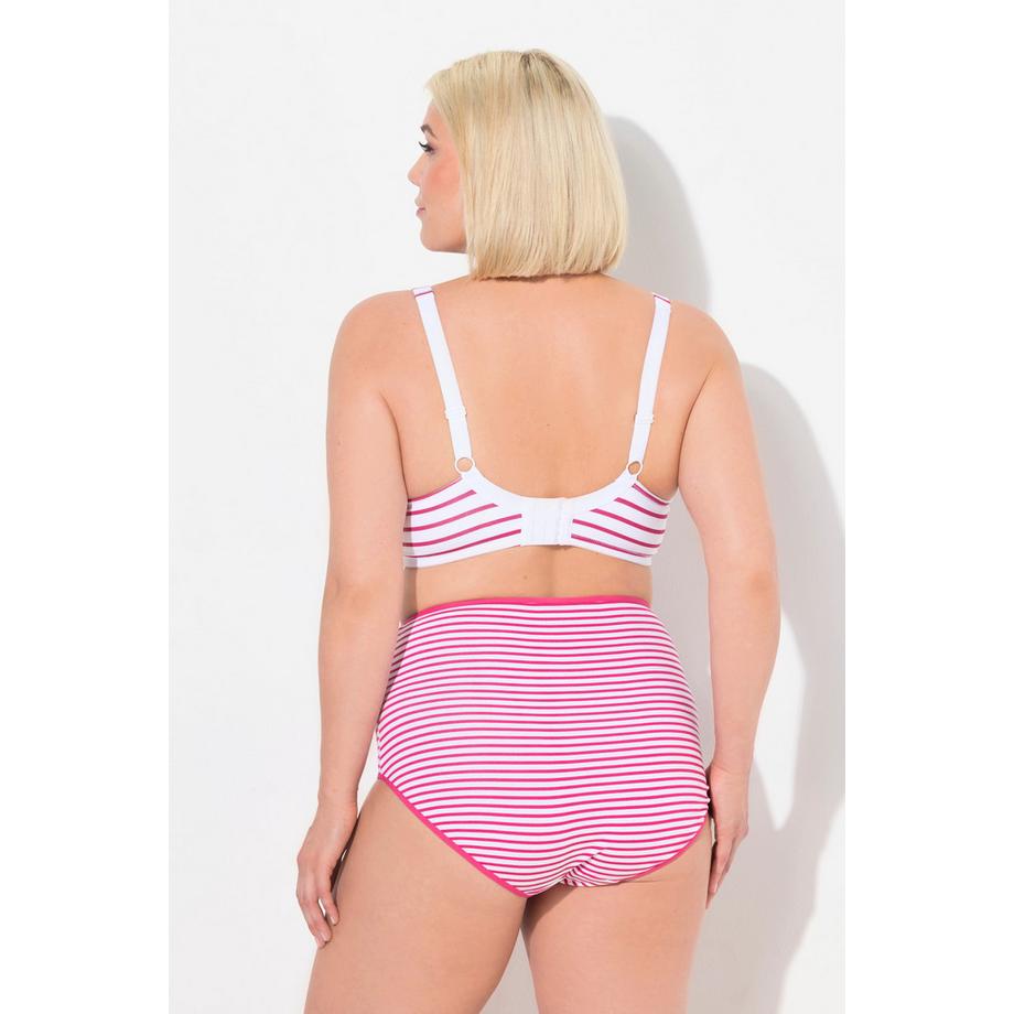 Ulla Popken Soutien-gorge sans Armatures Bonnets Souples Rayures  