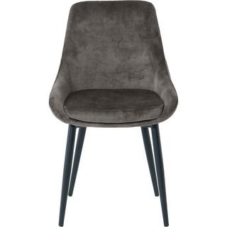 mutoni Chaise de salle à manger Jokra gris foncé (lot de 2)  