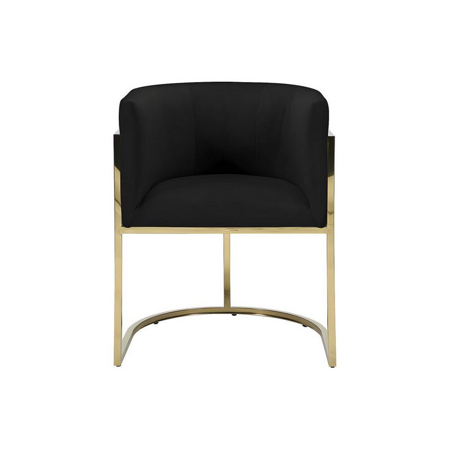 PASCAL MORABITO Chaise avec accoudoirs PERIA Velours acier inoxydable  