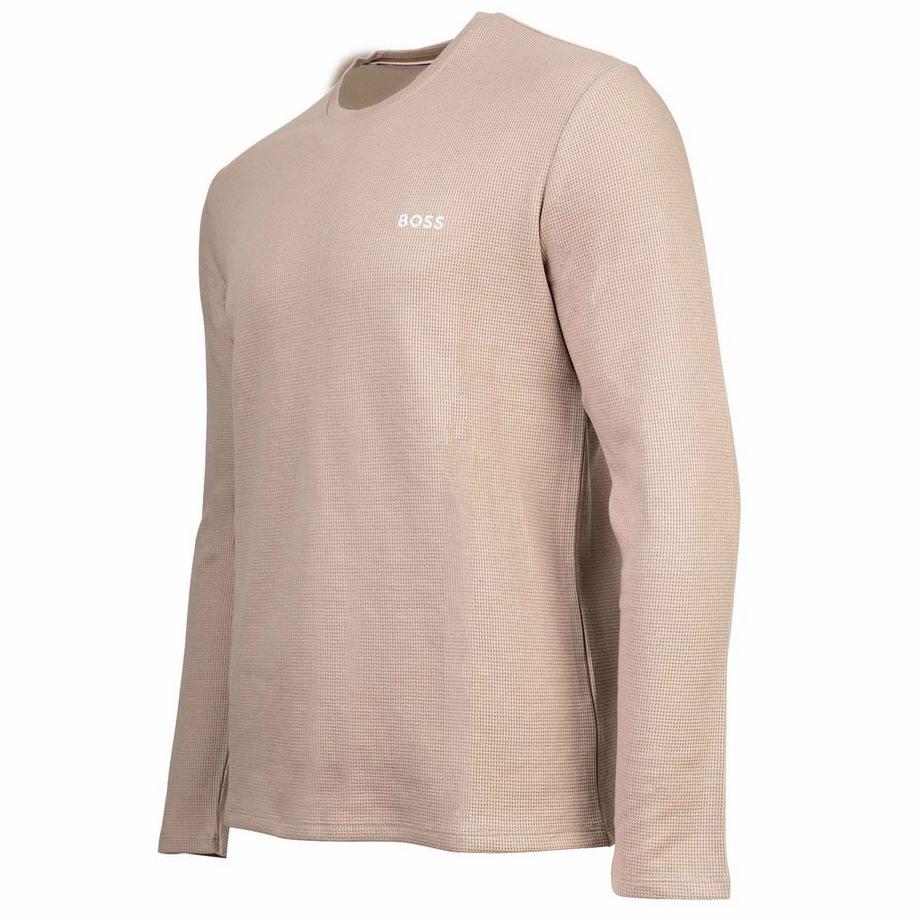 BOSS Waffle Longsleeve Pack de 1 Coupe Confortable  