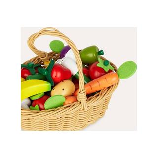 Janod  OtUnd Gemüse Sortiment Im Korb (Inhalt 24 Teile) 