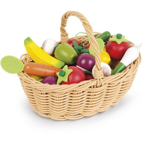 Janod  Panier de 24 Fruits et Légumes 