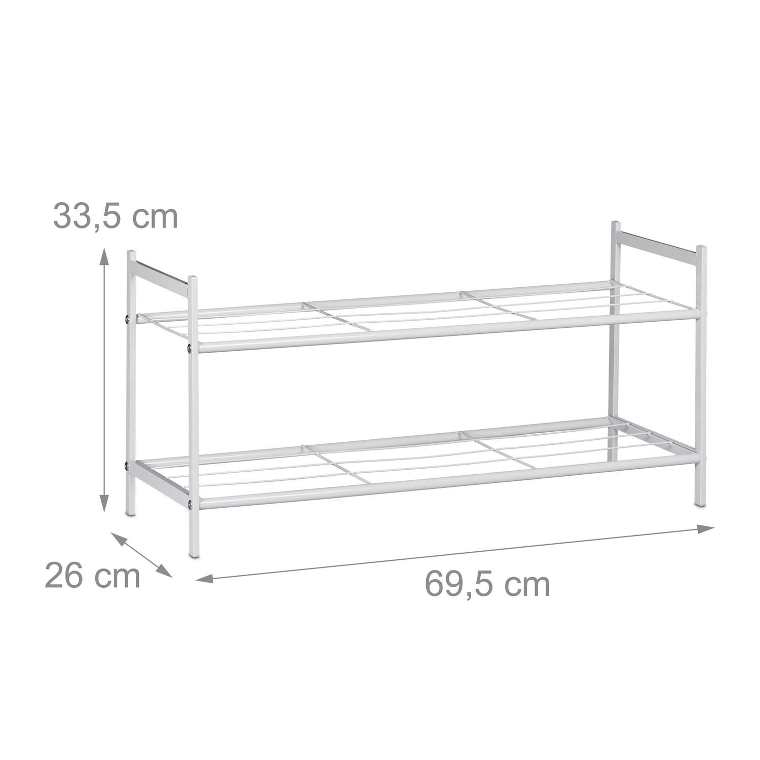 B2X Scaffale per scarpe a 2 livelli  