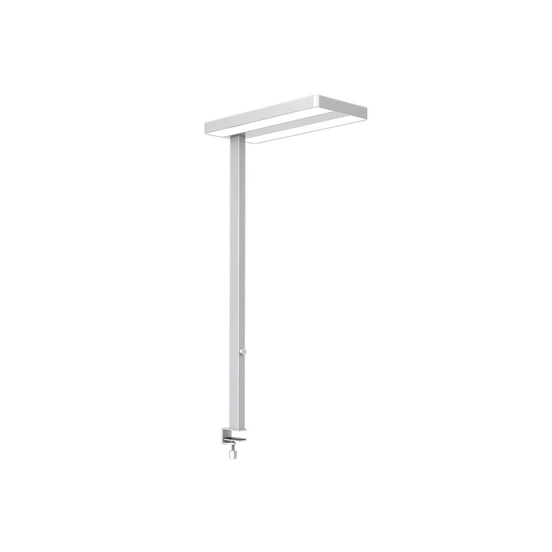 Contini Lampe de bureau LED avec pince de table Flare argent variable  