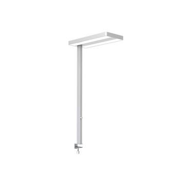 Lampe de bureau LED avec pince de table Flare argent variable