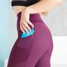 DOMYOS  Leggings Fitness mit Smartphonetasche (große Größe) Violett