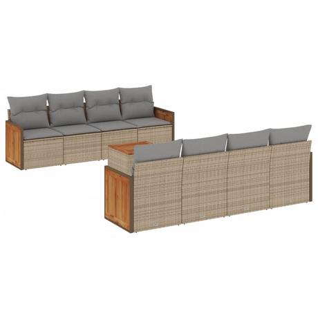 VidaXL Garten sofagarnitur poly-rattan  