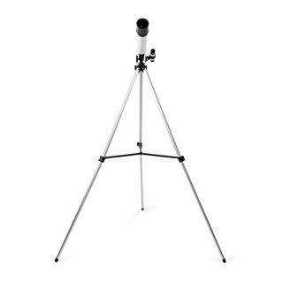 Nedis  Telescopio | Apertura: 50 mm | Lunghezza focale: 600 mm | Mirino: 5 x 24 | Altezza massima di lavoro: 125 cm | Treppiede | Nero / Bianco 