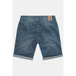 JP1880  Bermuda di jeans con taglio speciale per l'addome, cinque tasche e tessuto estremamente elasticizzato 