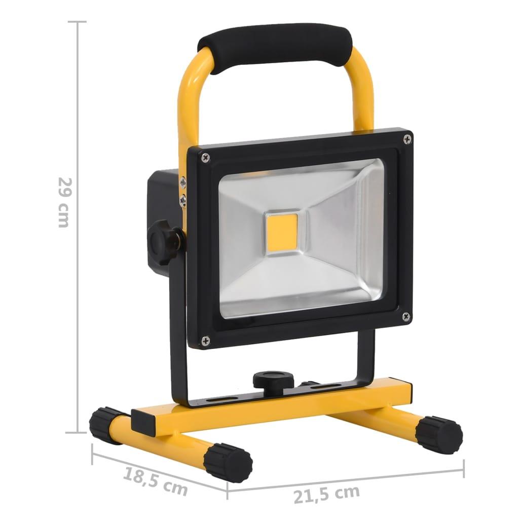 VidaXL  Projecteur à led aluminium 