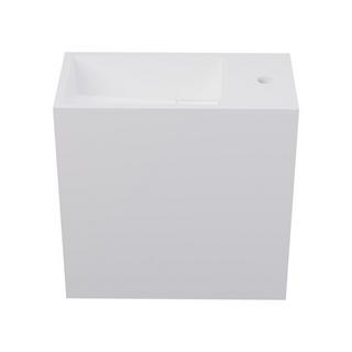 SHOWER DESIGN Mobile lavabo sospeso con nicchia 40 cm in Solid Surface Bianco - PUMORI  