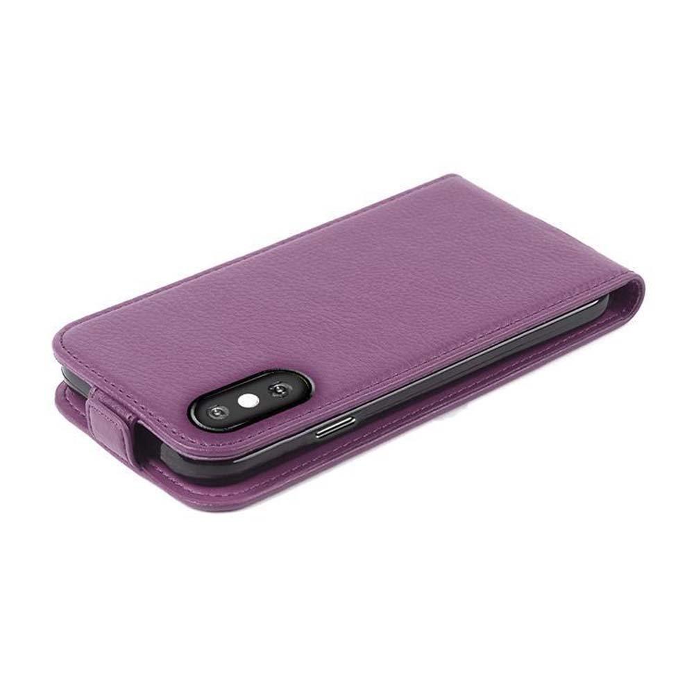 Cadorabo  Housse compatible avec Apple iPhone X / XS - Coque de protection au design flip en similicuir structuré 